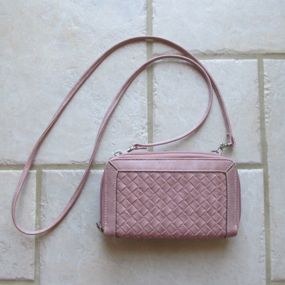 WHITE STAG WOMEN'S JUNIOR'S HAND BAG SMALL SIZE MAUVE PINK WALLET PURSE NWOT NEW